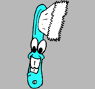 Dibujo Cepillo de dientes pintado por leruiko