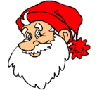 Dibujo Cara Papa Noel pintado por sergio