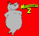 Dibujo Madagascar 2 Gloria pintado por joseph