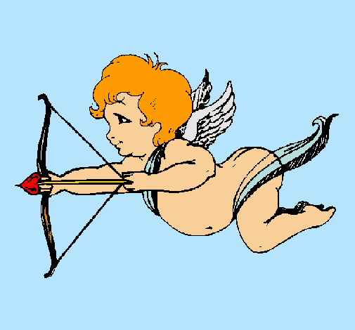 Cupido volando