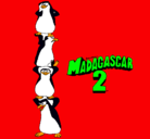 Dibujo Madagascar 2 Pingüinos pintado por Lily