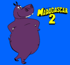 Dibujo Madagascar 2 Gloria pintado por mimama
