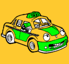 Dibujo Herbie Taxista pintado por emiliano