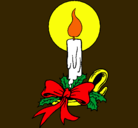 Dibujo Vela de navidad pintado por carlosgallardo