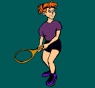 Dibujo Chica tenista pintado por vaneyandy