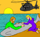Dibujo Rescate ballena pintado por ChechuBonelli