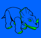 Dibujo Triceratops II pintado por tomi