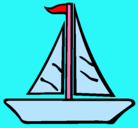 Dibujo Barco velero pintado por tootortugin
