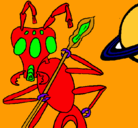 Dibujo Hormiga alienigena pintado por elioth