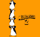 Dibujo Madagascar 2 Pingüinos pintado por sebastian