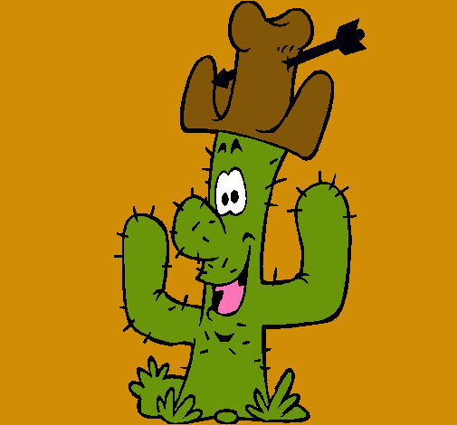 Cactus con sombrero