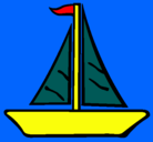 Dibujo Barco velero pintado por OPHIVH