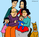 Dibujo Familia pintado por azarabit