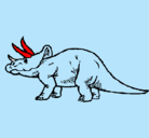 Dibujo Triceratops pintado por doki