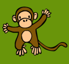 Dibujo Mono pintado por joaquin