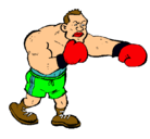 Dibujo Boxeador pintado por joaco