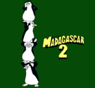 Dibujo Madagascar 2 Pingüinos pintado por karenpdD
