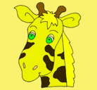 Dibujo Cara de jirafa pintado por kitych