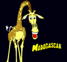 Dibujo Madagascar 2 Melman pintado por gerardo