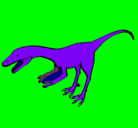 Dibujo Velociraptor II pintado por pablo