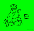 Dibujo Serpiente pintado por luigi