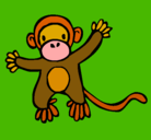 Dibujo Mono pintado por felicitas