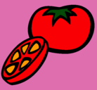 Dibujo Tomate pintado por clareth
