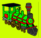 Dibujo Tren pintado por jordi