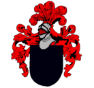 Dibujo Escudo de armas y casco pintado por raul