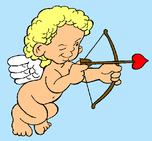 Cupido apuntando con la flecha