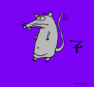Dibujo Rata pintado por MishellMedina