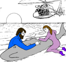 Dibujo Rescate ballena pintado por catalina