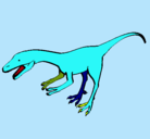 Dibujo Velociraptor II pintado por fran