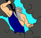 Dibujo Dios Zeus pintado por katerine