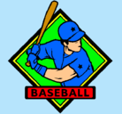 Dibujo Logo de béisbol pintado por ver