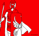 Dibujo Soldado romano II pintado por diegoandresperezcabello