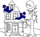 Dibujo Casa fantansma pintado por angiepizarro