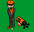 Dibujo Jugador de golf II pintado por yoandry_cool
