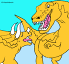 Dibujo Lucha de dinosaurios pintado por ADRIANEDUARDO