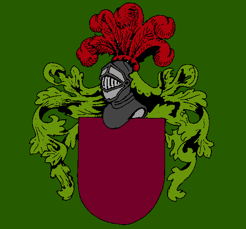 Escudo de armas y casco