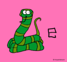 Dibujo Serpiente pintado por valentina