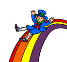 Dibujo Duende en el arco iris pintado por sergio