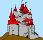 Dibujo Castillo medieval pintado por elcastillodelhonor
