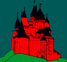 Dibujo Castillo medieval pintado por felipe