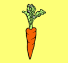 Dibujo zanahoria pintado por johelischourio