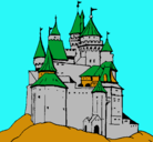 Dibujo Castillo medieval pintado por adrian