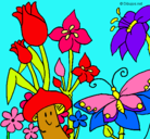 Dibujo Fauna y flora pintado por emilka