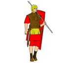 Dibujo Soldado romano pintado por joseangel