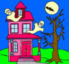 Dibujo Casa fantansma pintado por eduymar100