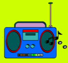 Dibujo Radio cassette 2 pintado por ANALINA